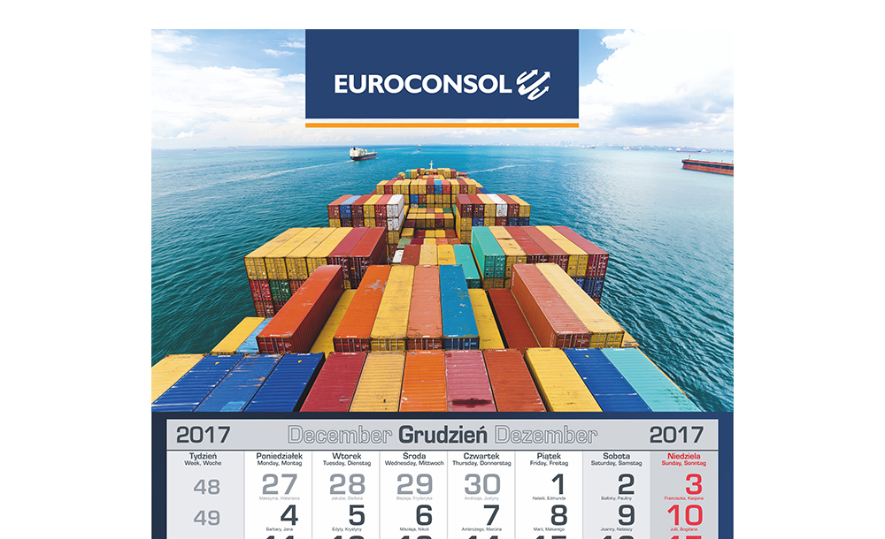 Kalendarze trójdzielne Euroconsol