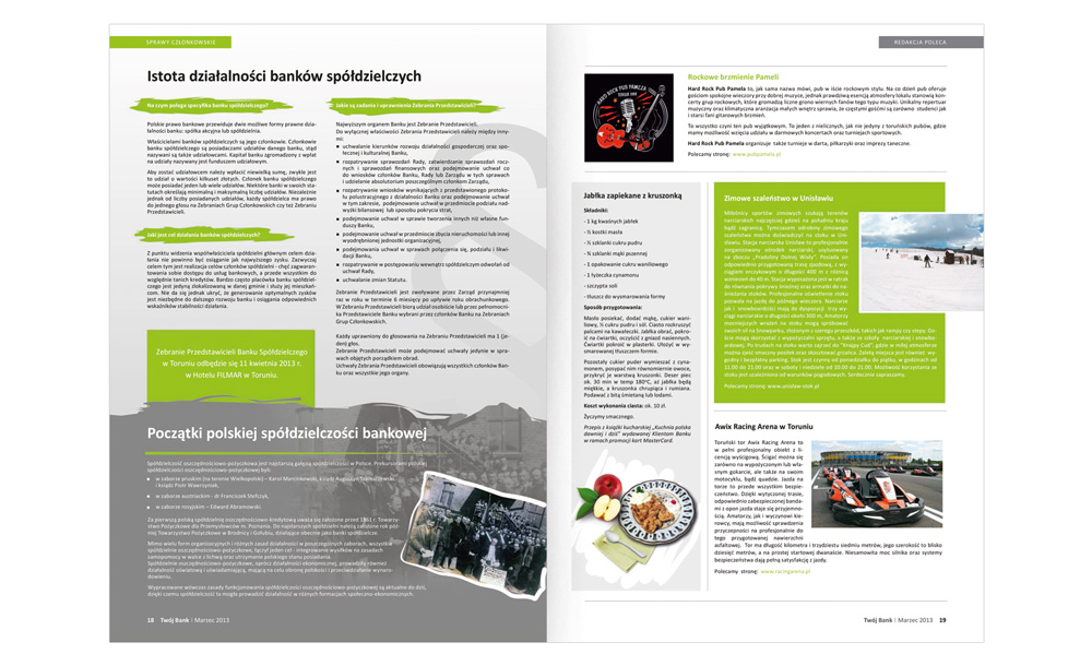Foldery, broszury reklamowe Bank Spółdzielczy