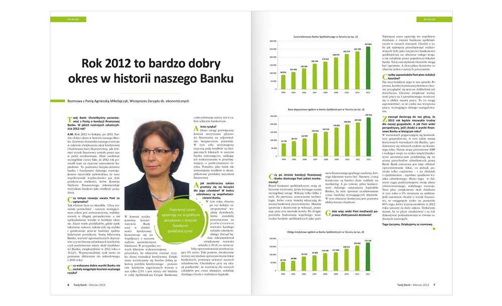 Foldery, broszury reklamowe Bank Spółdzielczy