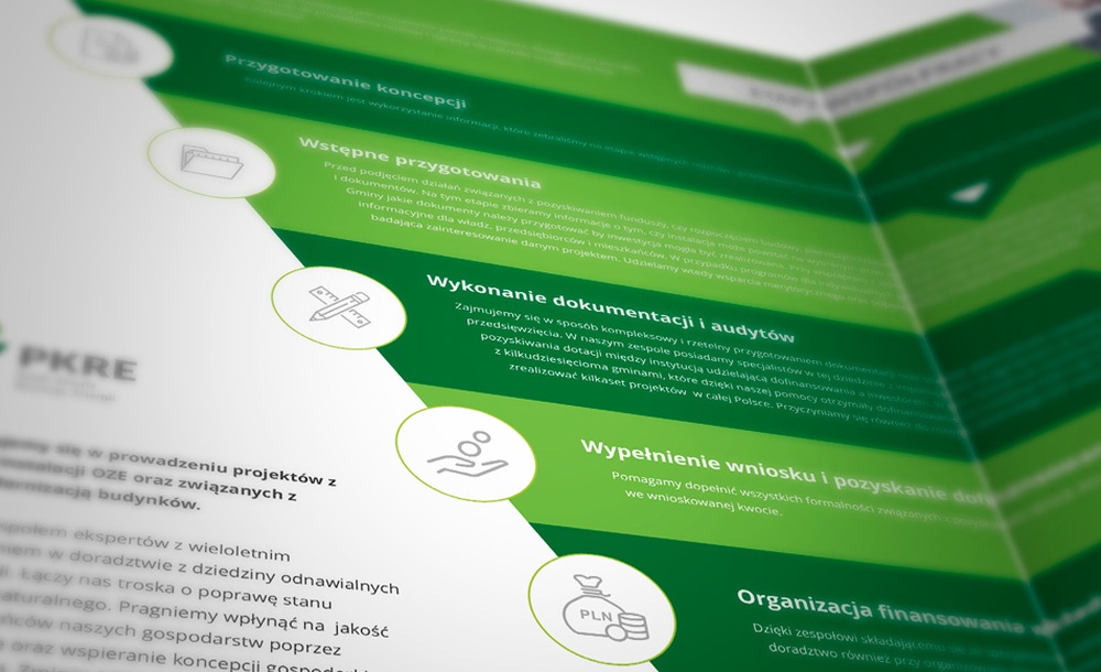 Foldery, broszury reklamowe Klaster Rozwoju Energii