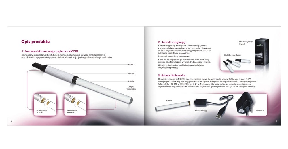 Foldery, broszury reklamowe Nicore