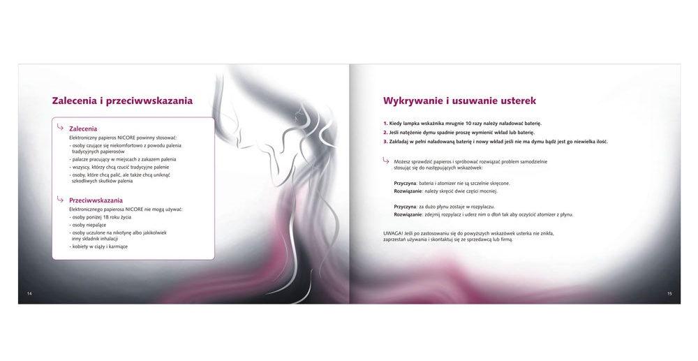 Foldery, broszury reklamowe Nicore