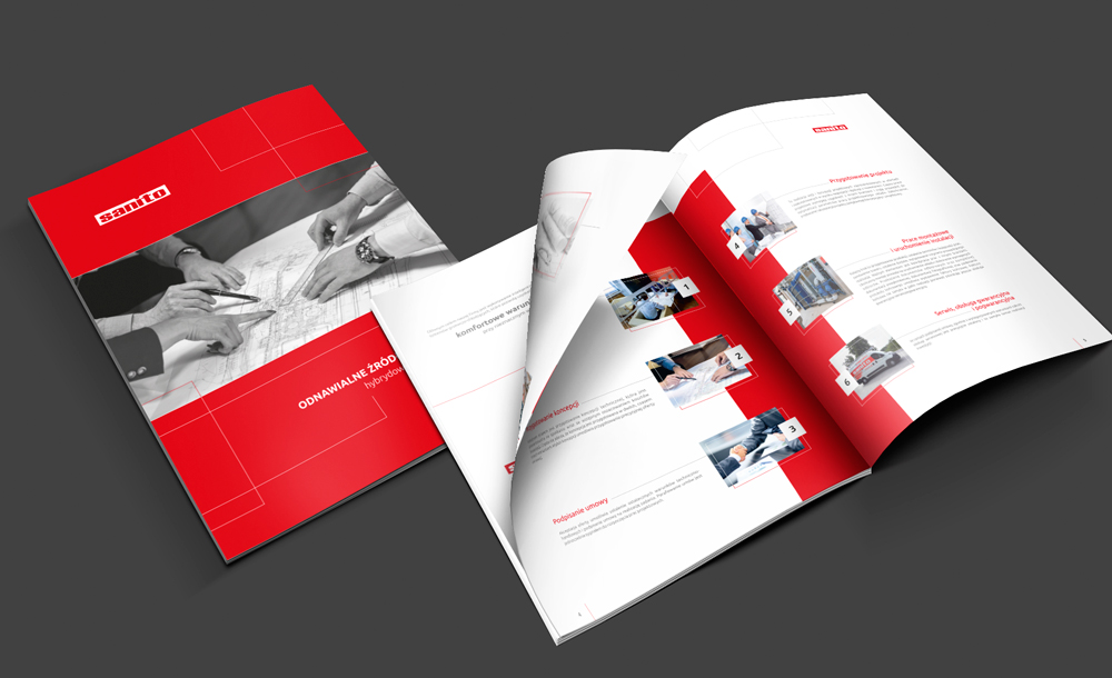 Foldery, broszury reklamowe SANITO
