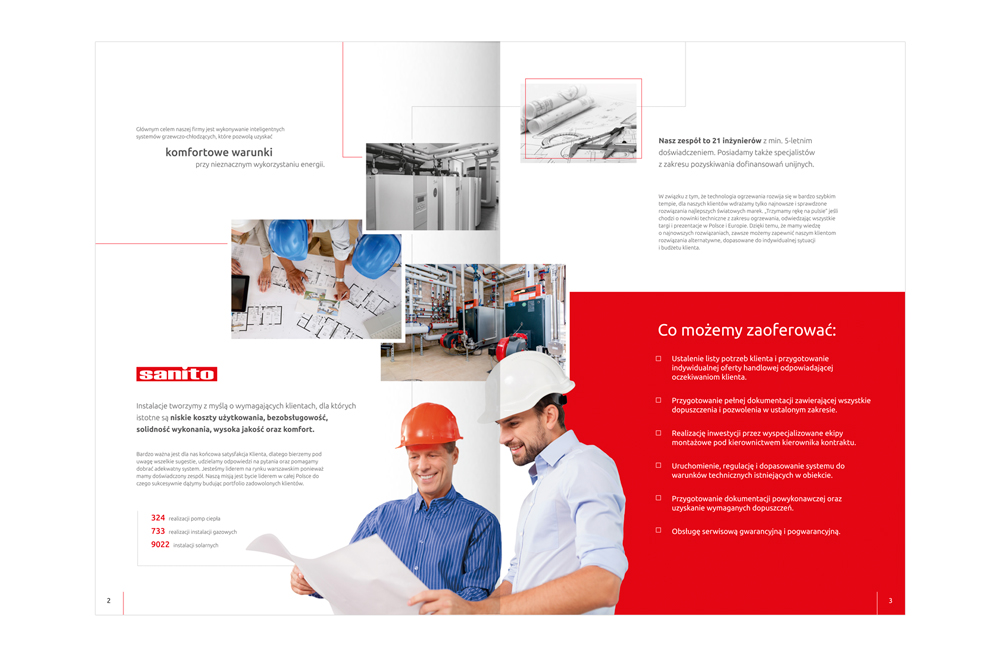 Foldery, broszury reklamowe SANITO