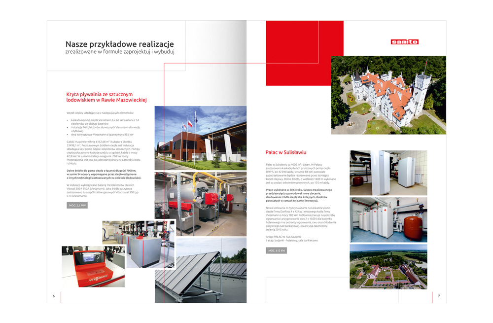 Foldery, broszury reklamowe SANITO