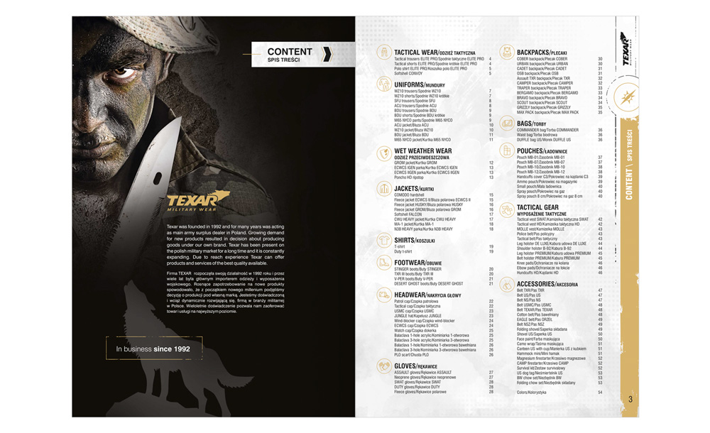 Foldery, broszury reklamowe Texar