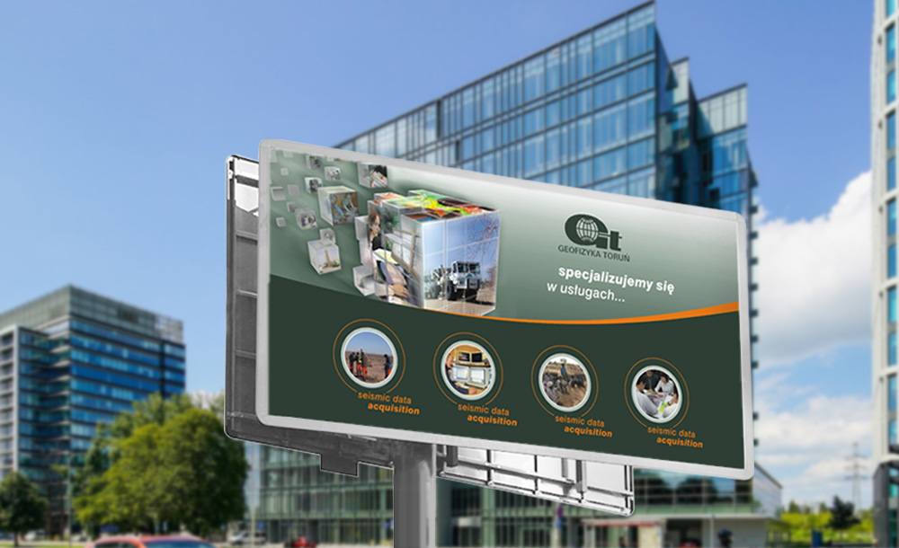 Billboardy, banery reklamowe Geofizyka