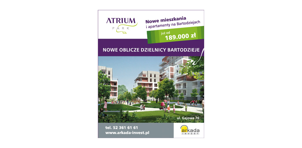 Reklamy prasowe Atrium Park