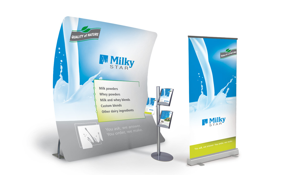 Rollup, ścianki Milky Star
