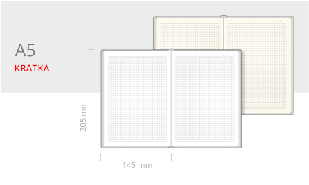 notes A5 kratka