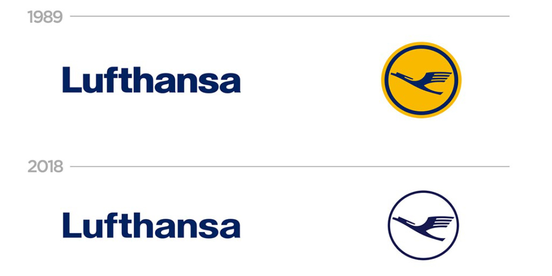 Rebranding logo Lufthansa