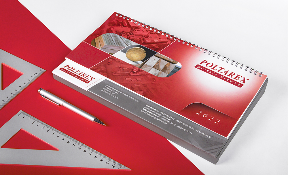 Kalendarze biurkowe leżące Poltarex
