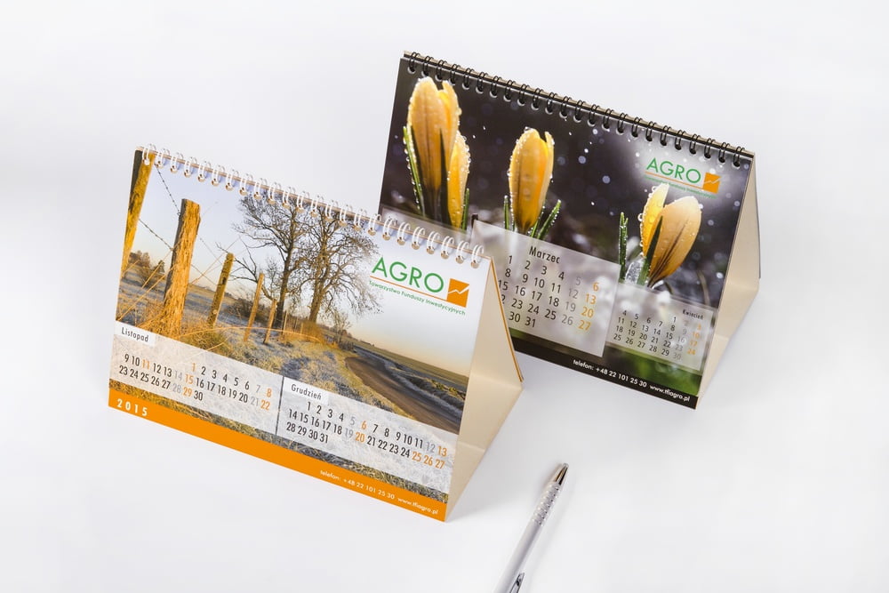Kalendarze biurkowe stojące Agro TFI