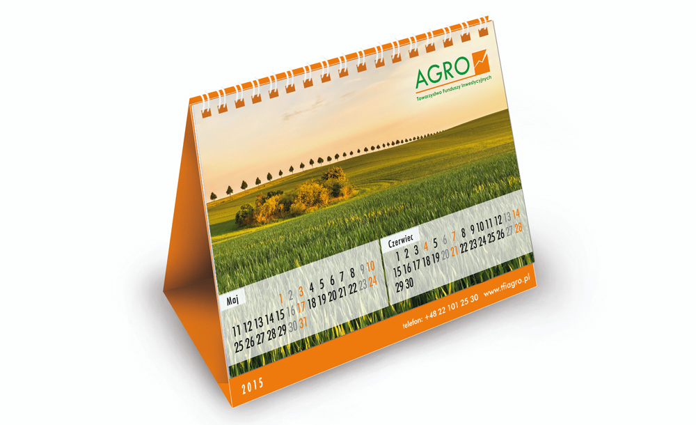 Kalendarze biurkowe stojące Agro TFI