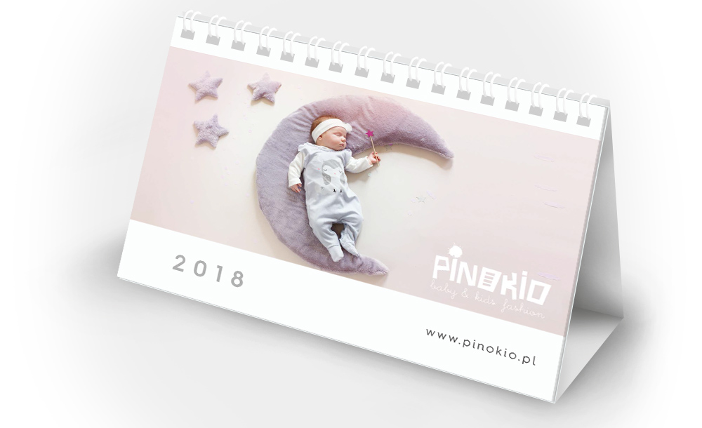 Kalendarze biurkowe stojące Pinokio