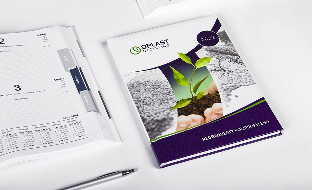 Kalendarze książkowe Oplast Recykling