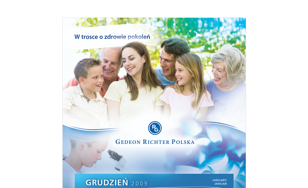 Kalendarze trójdzielne Gedeon Richter