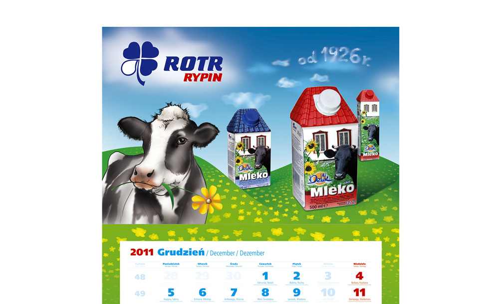 Kalendarze trójdzielne ROTR
