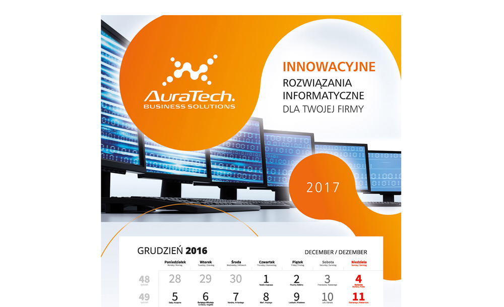 Kalendarze trójdzielne Aura-Tech