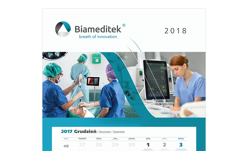 Kalendarze trójdzielne Biameditek