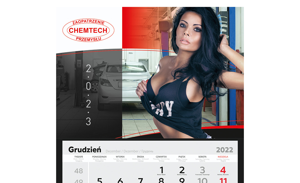 Kalendarze trójdzielne Chemtech