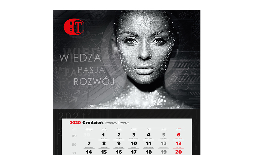 Kalendarze trójdzielne Eltech