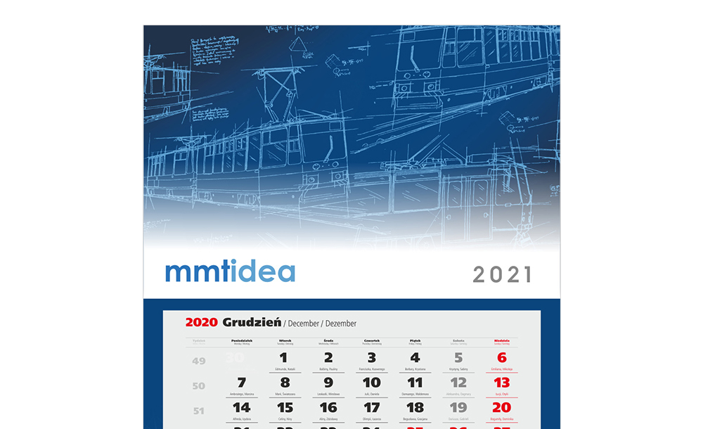 Kalendarze trójdzielne mmtidea