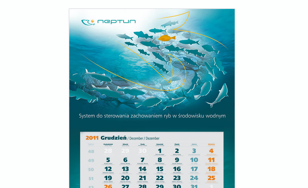 Kalendarze trójdzielne Neptun