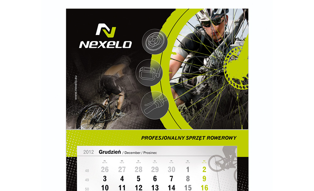 Kalendarze trójdzielne Nexelo
