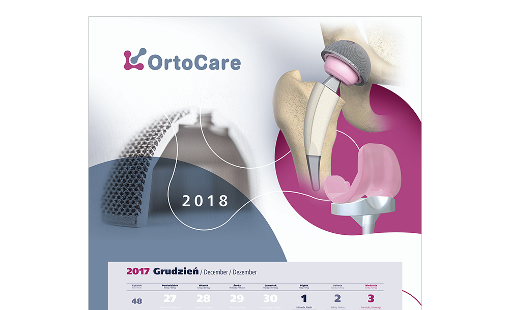 Kalendarze trójdzielne Ortocare