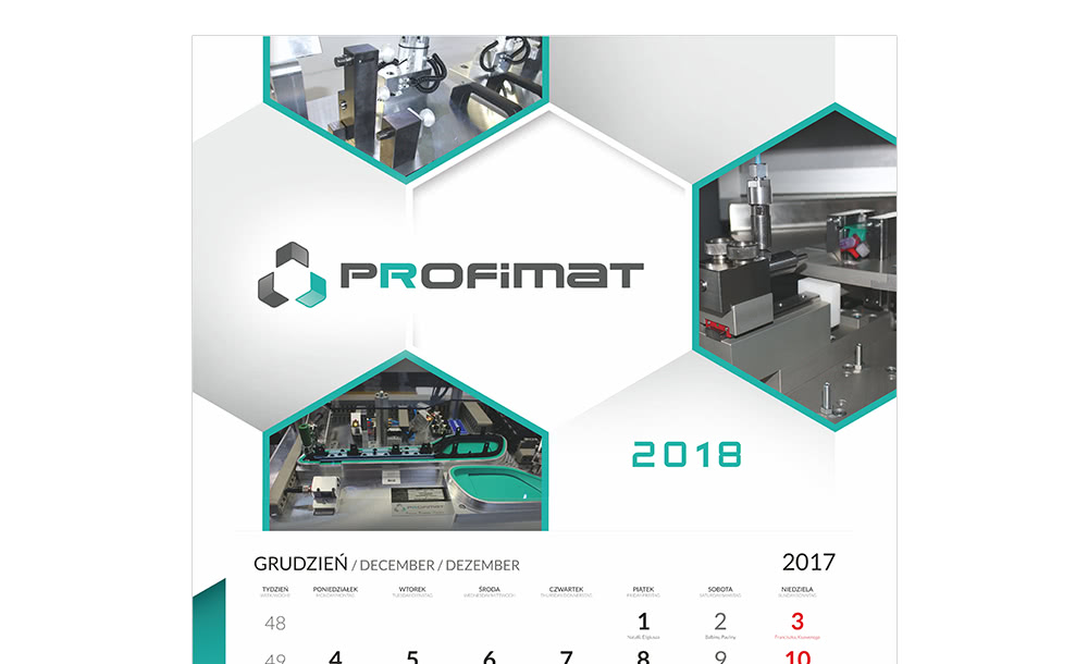 Kalendarze trójdzielne Profimat