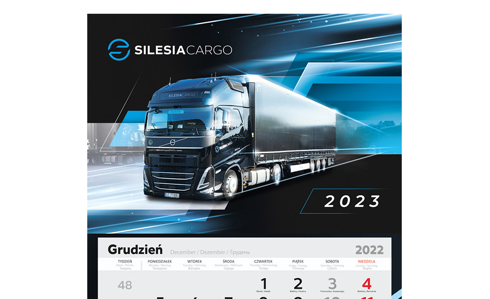 Kalendarze trójdzielne Silesia Cargo