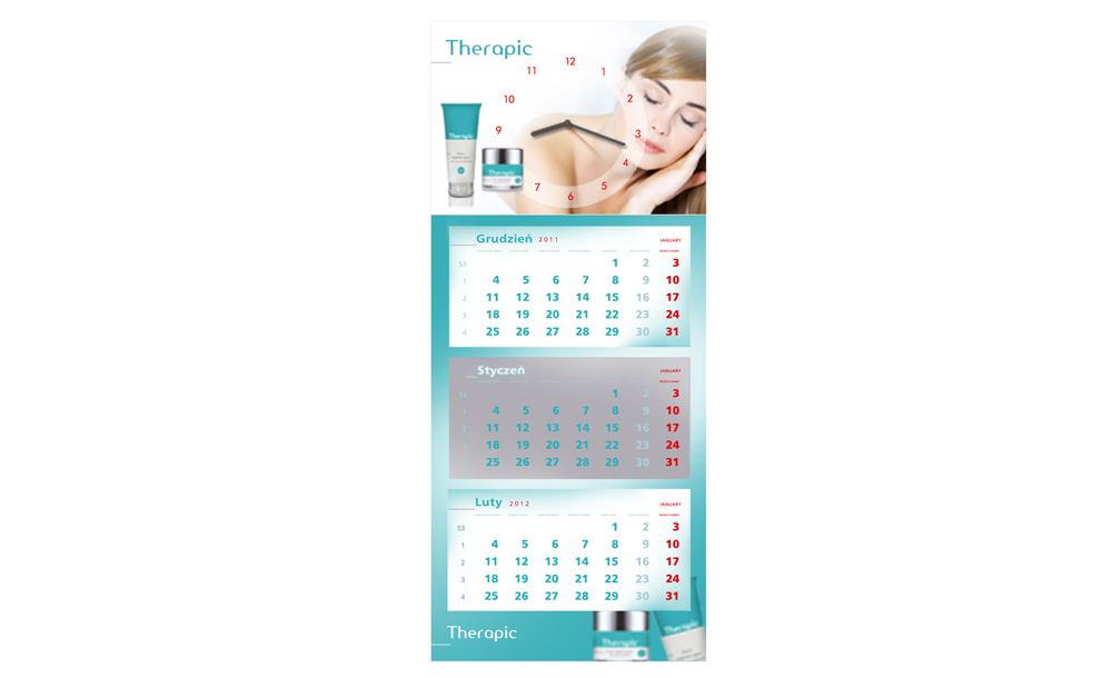 Kalendarze trójdzielne Therapic