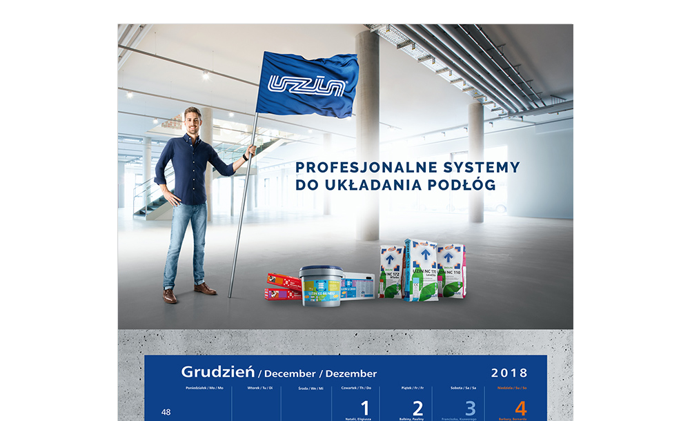 Kalendarze trójdzielne Uzin