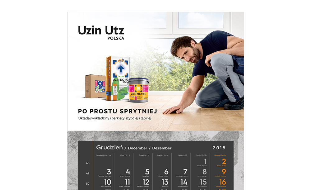 Kalendarze trójdzielne Uzin