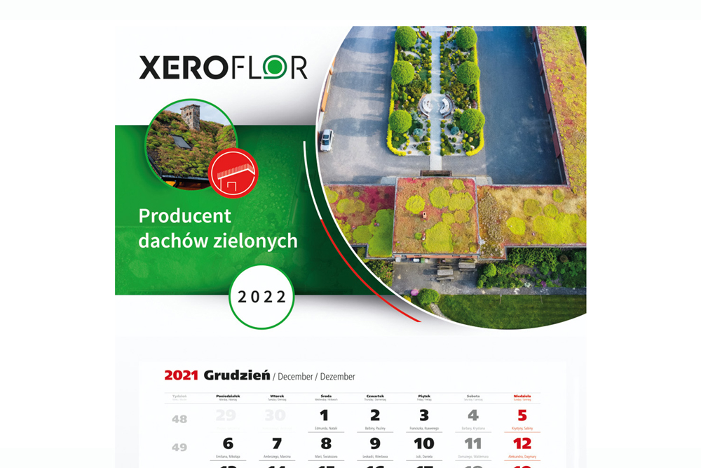 Kalendarze trójdzielne Xero Flor