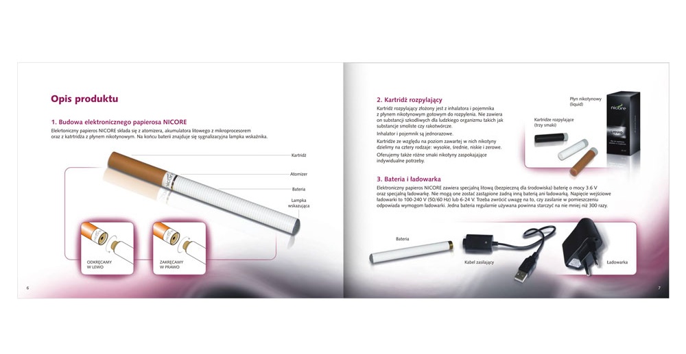Foldery, broszury reklamowe Nicore