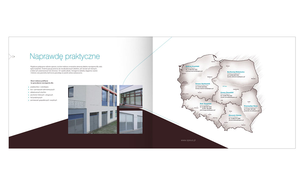 Foldery, broszury reklamowe Opeus