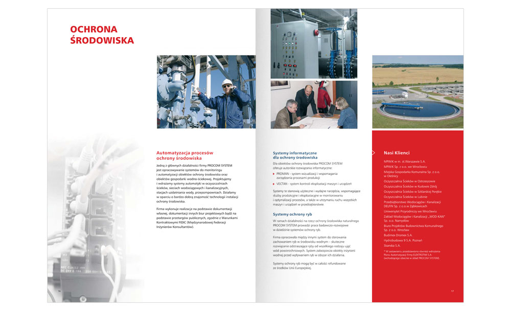 Foldery, broszury reklamowe Procom System