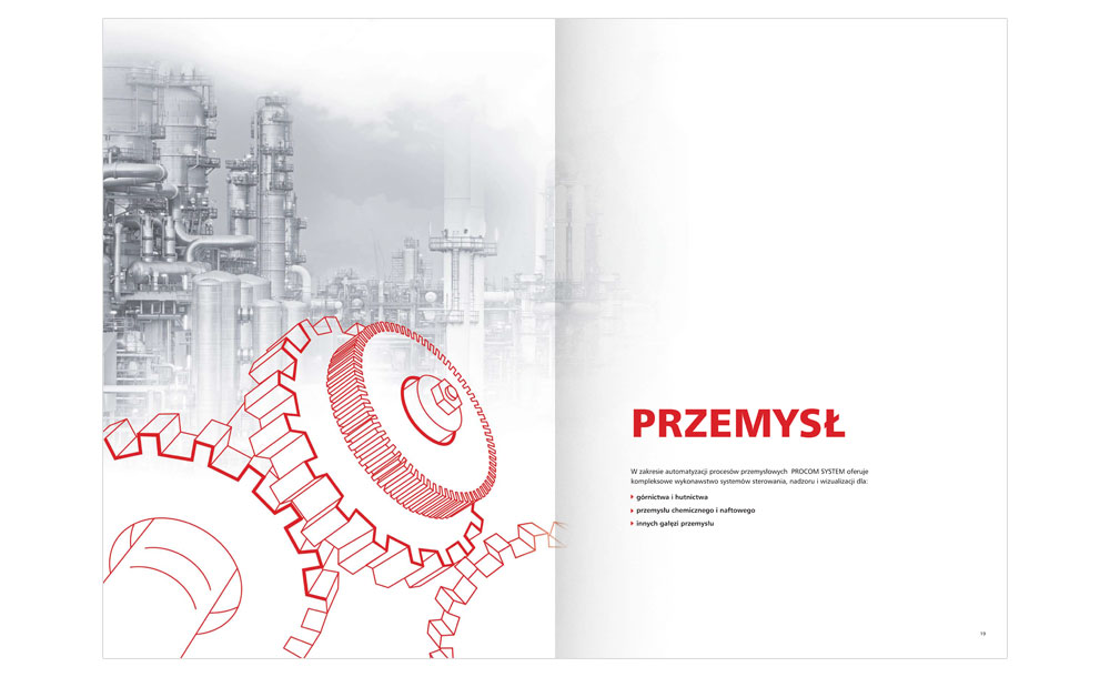 Foldery, broszury reklamowe Procom System