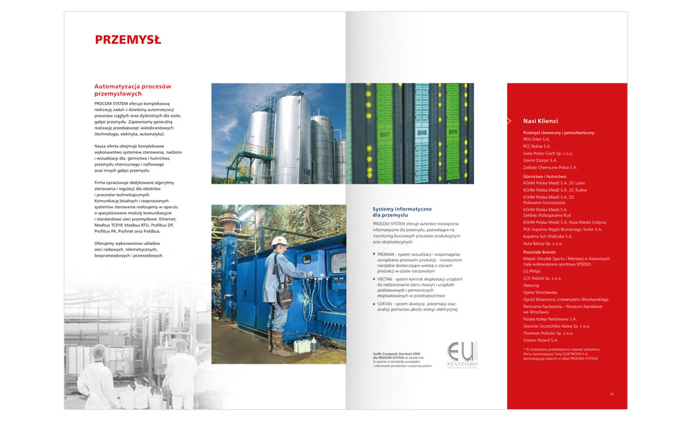 Foldery, broszury reklamowe Procom System
