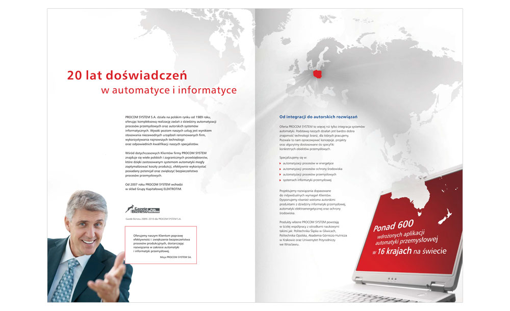 Foldery, broszury reklamowe Procom System