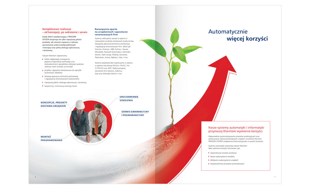 Foldery, broszury reklamowe Procom System