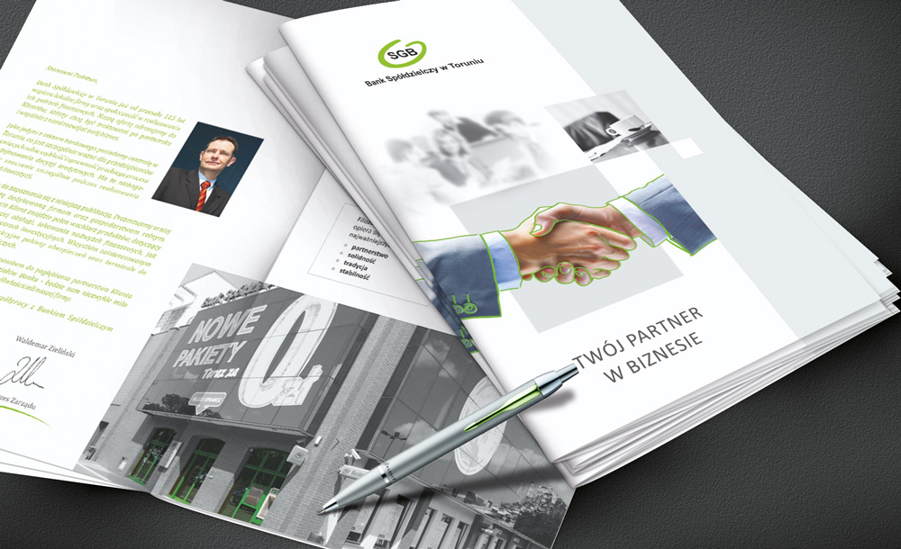 Foldery, broszury reklamowe Bank Spółdzielczy