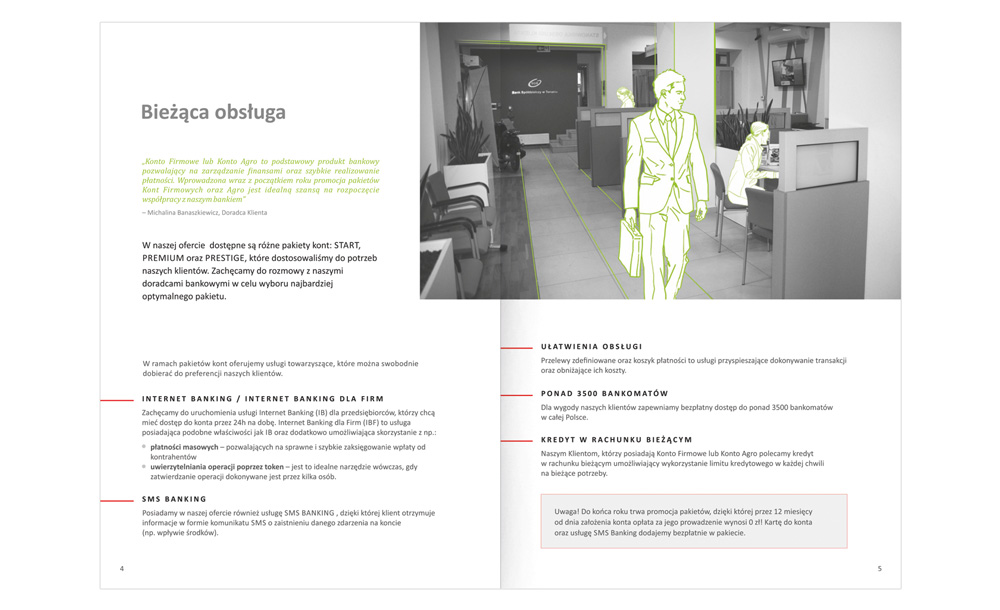 Foldery, broszury reklamowe Bank Spółdzielczy