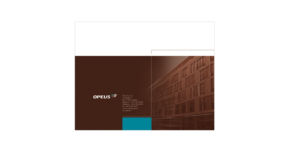 Foldery, broszury reklamowe Opeus