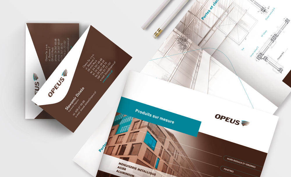 Foldery, broszury reklamowe Opeus