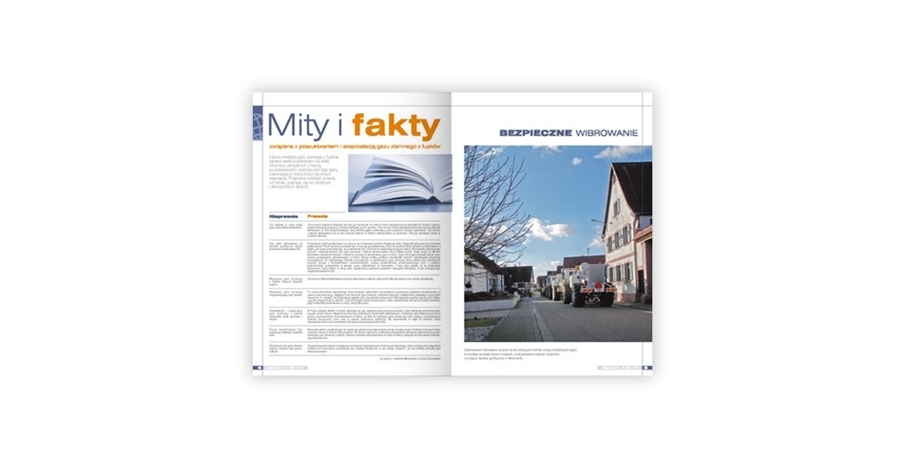Foldery, broszury reklamowe Geofizyka