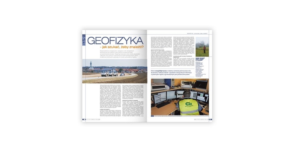 Foldery, broszury reklamowe Geofizyka