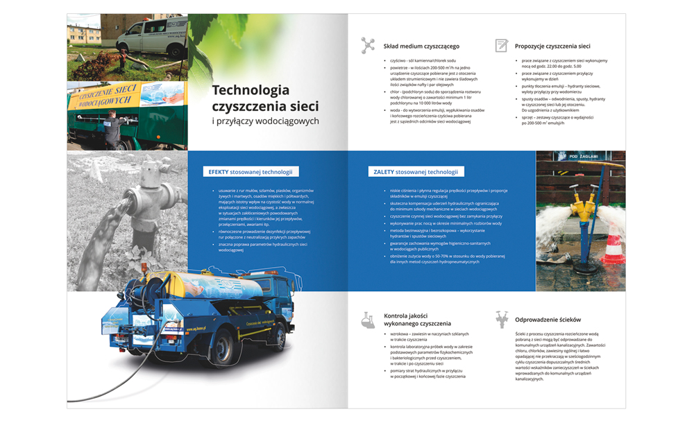Foldery, broszury reklamowe Aqua Clear